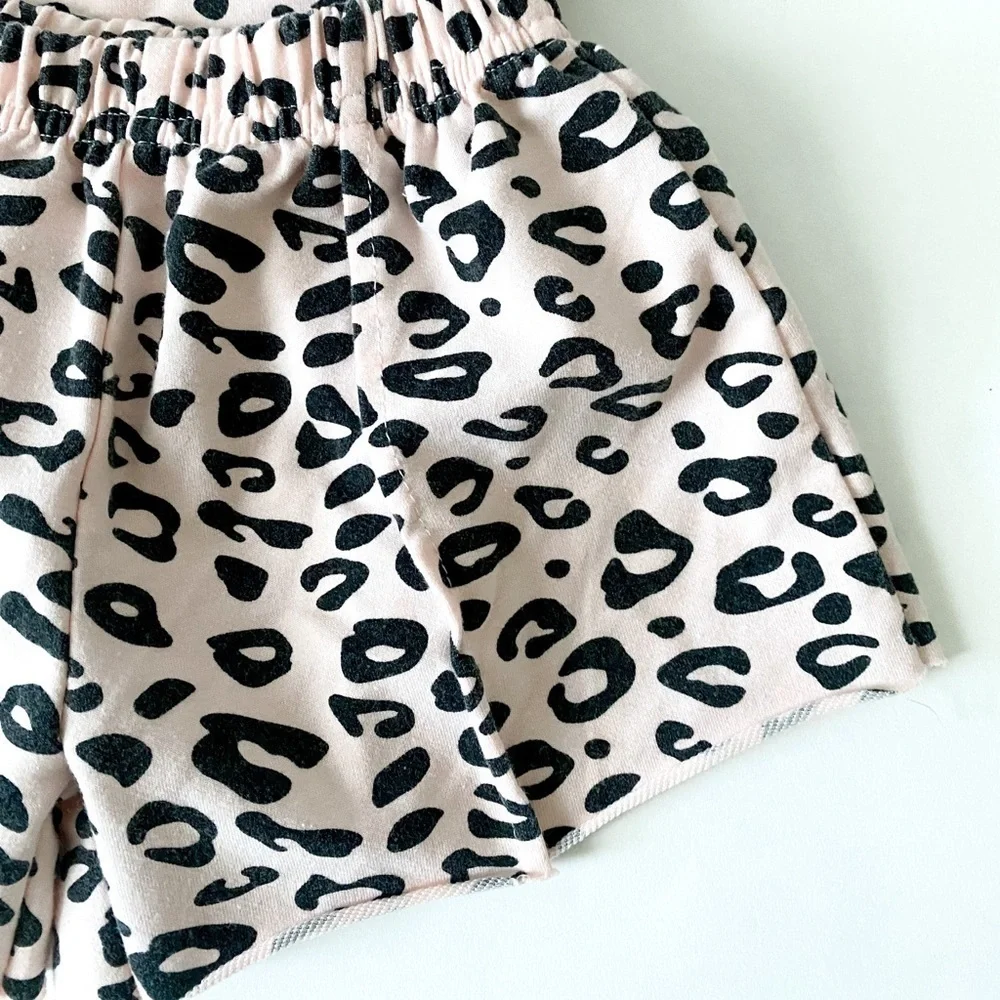 Pink Leopard toddler girl 2 piece outfit size 2T - Picture 3 of 5